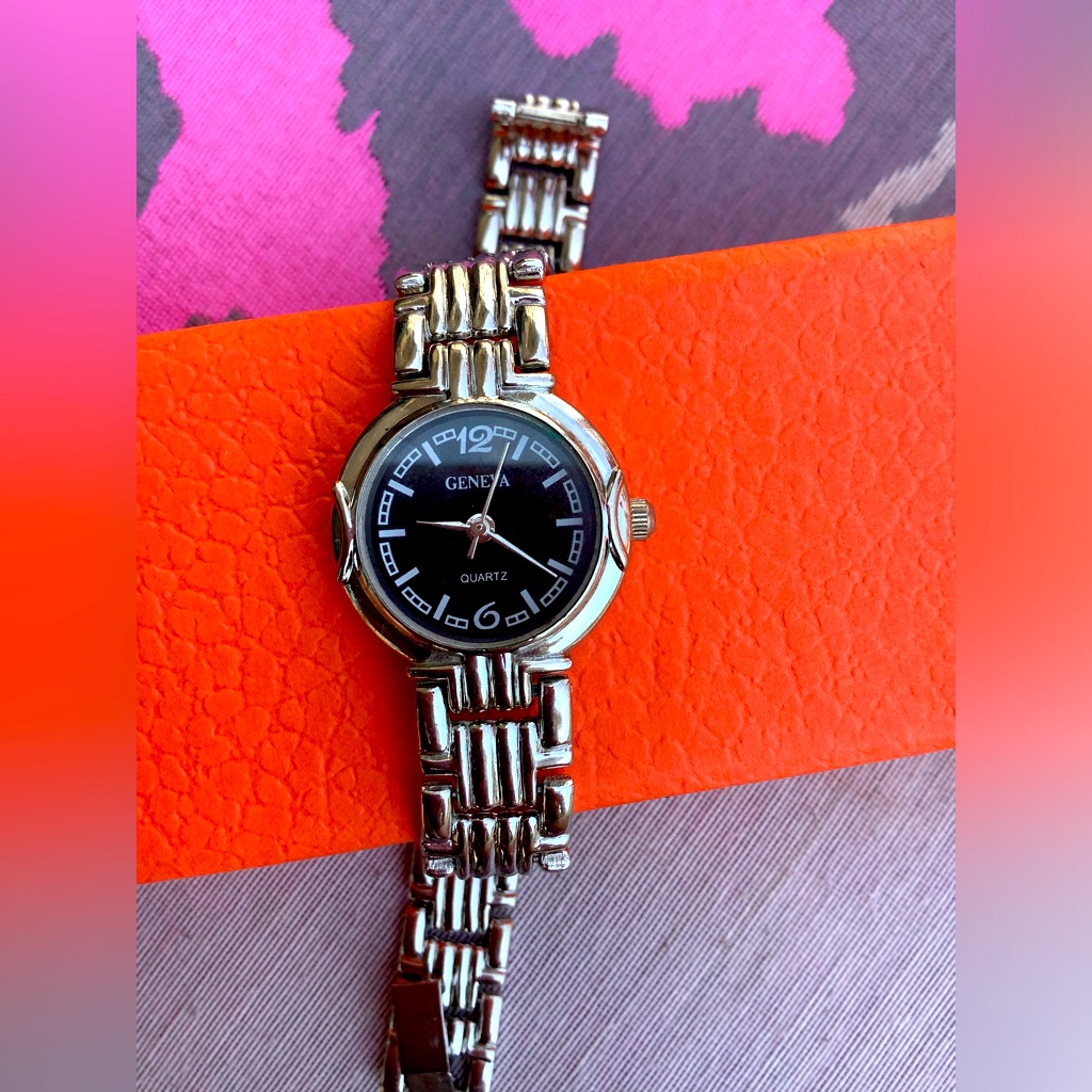 Ladies Geneva Stainless Steel Watch
